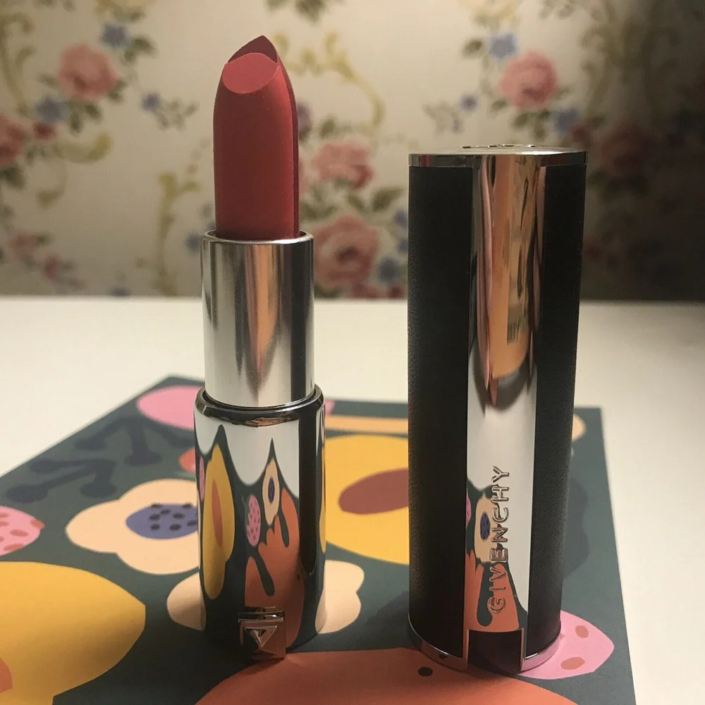 Givenchy Le Rouge Sculpt Two-tone Lipstick-#03 Sculpt’in Fuchsia-L’Autre Noir LE